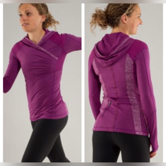 lululemon athletica Tops - ✨RARE✨ Lululemon Run: For Your Life Pullover Hoodie Activewear Workout Training